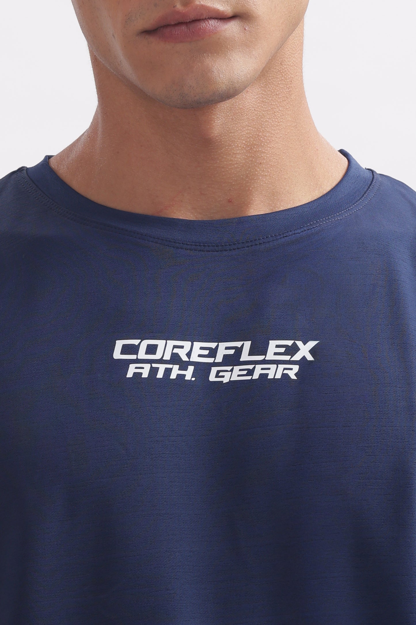 Sleeveless UltraFlex T-Shirt Blue White
