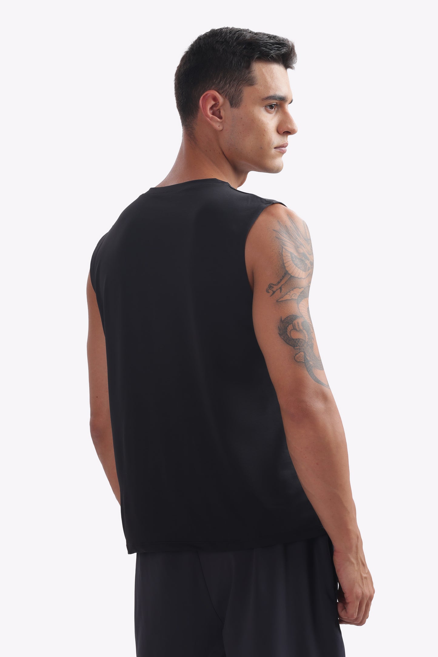 Sleeveless UltraFlex T-Shirt Blue White