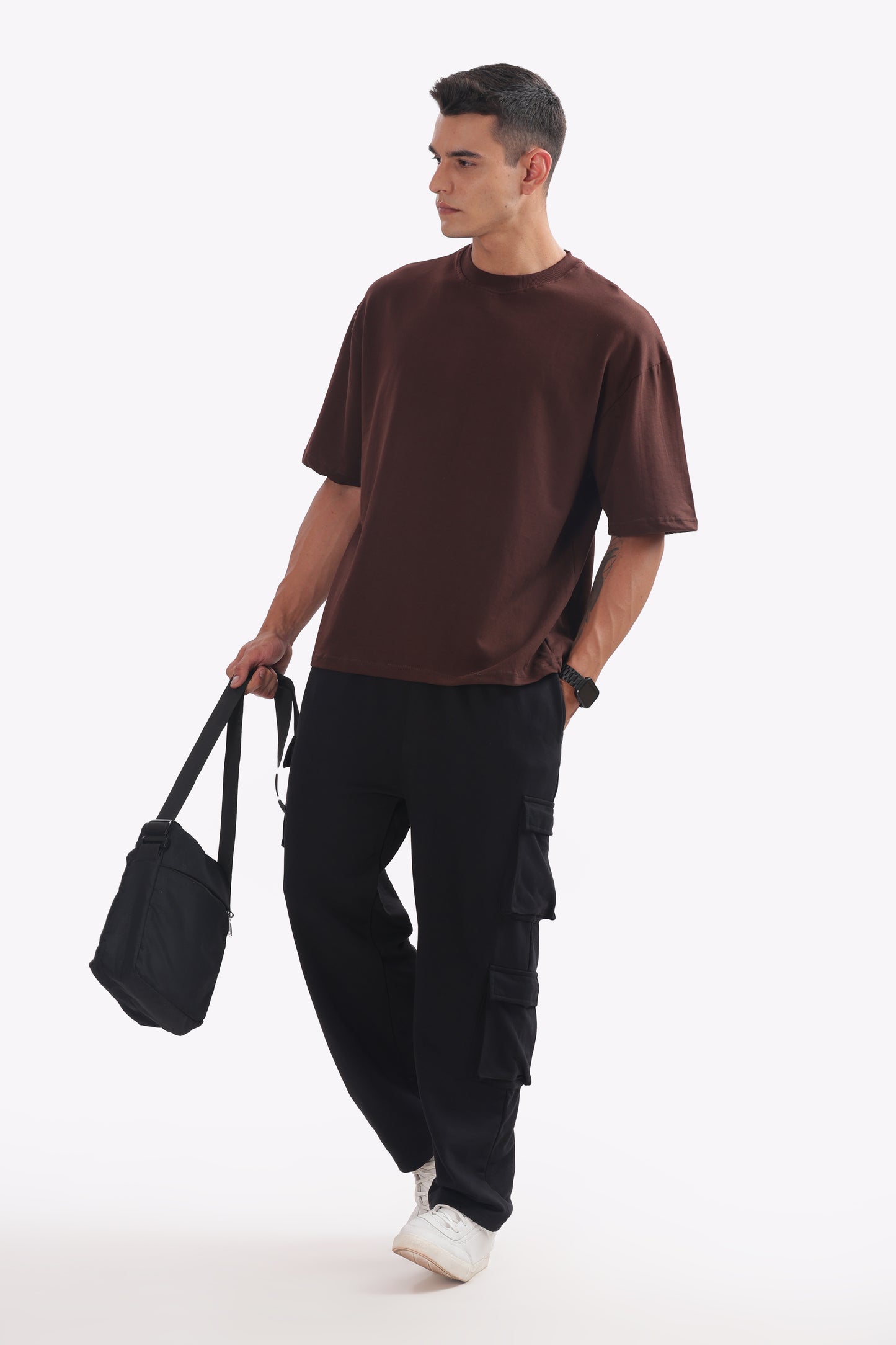 Gymrat Oversized Tshirt Brown