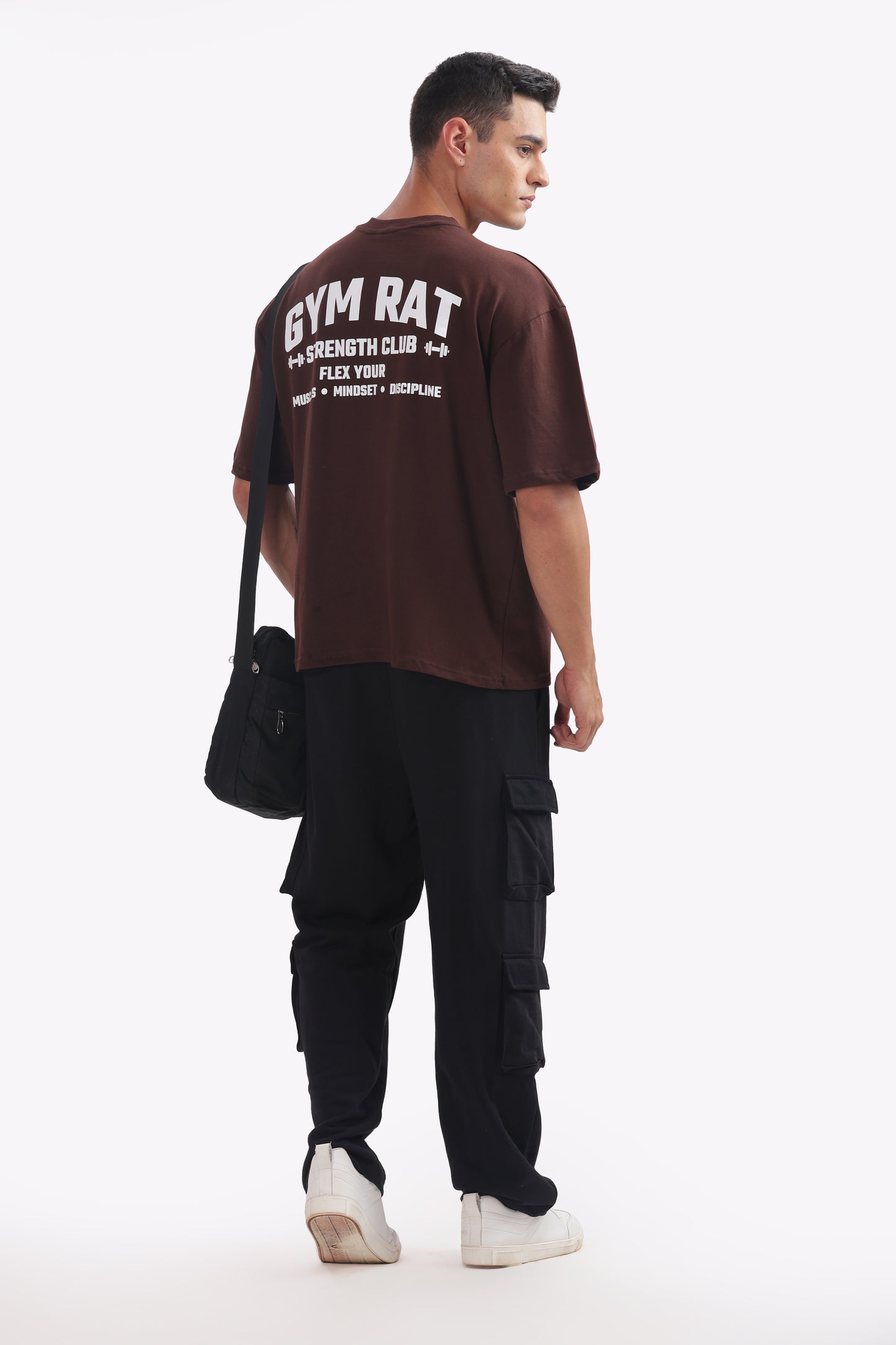 Gymrat Oversized Tshirt Brown