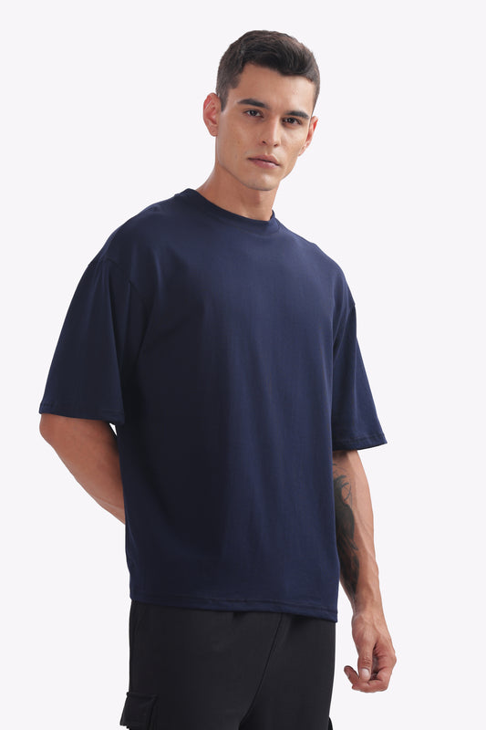 Gymrat Oversized Tshirt Navy Blue